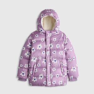 Quince Girls Puffer Coat in Lilac Size 8